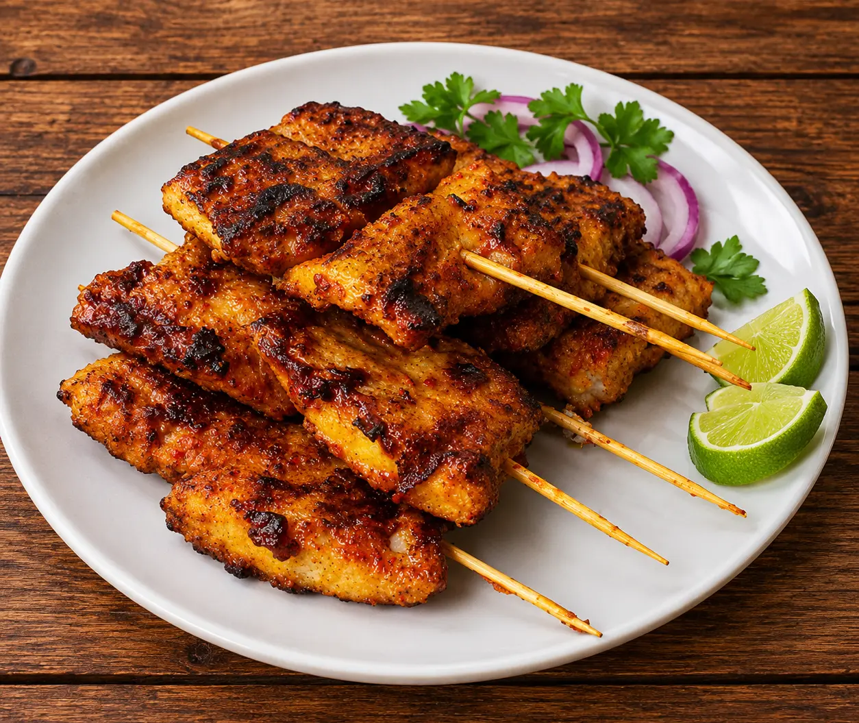 Chicken Reshmi Kabab grilled until golden at Harum Restaurant Calgary