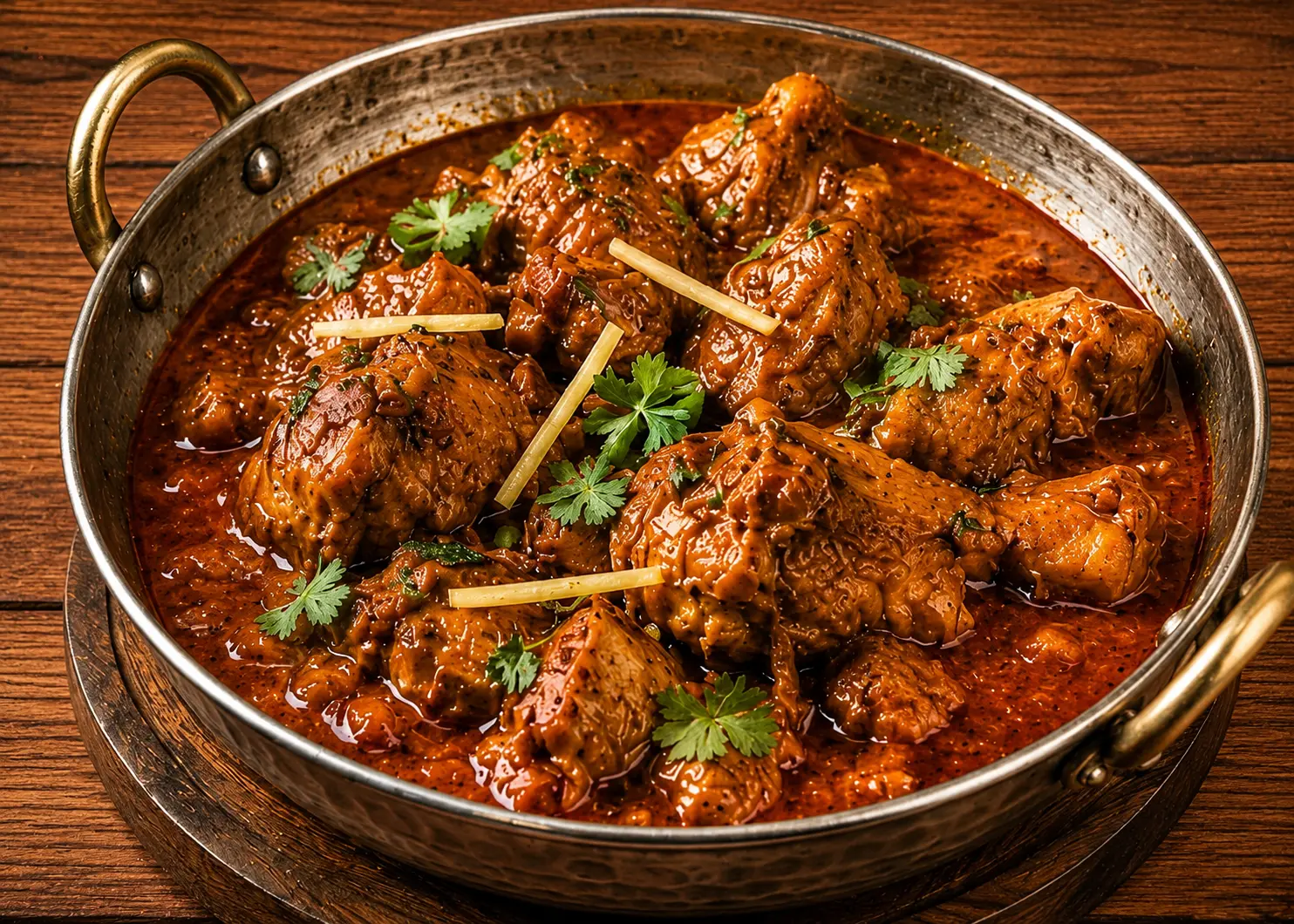 Chicken Karahi in tomato-ginger gravy at Harum Restaurant & Caterer in Calgary